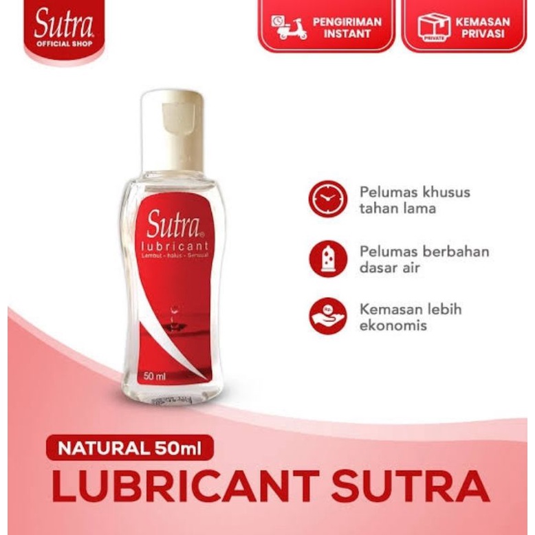 Sutra Lubricant Gel 50ML Pelicin Pelumas Sex