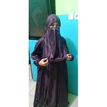 Set Mantel/Jaz hujan dewasa (atasan kelelawar/ponco+bawahan rok/celana+free cadar)
