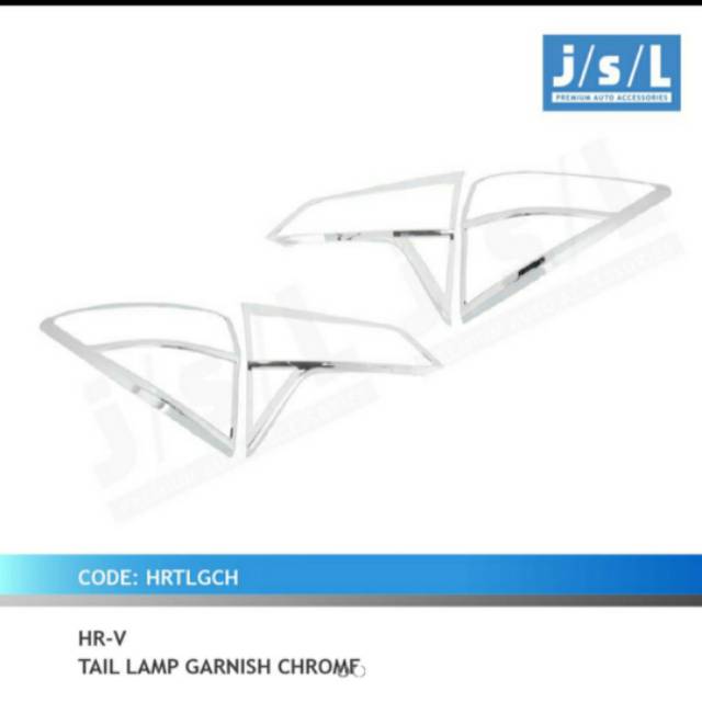 Garnish lampu belakang HRV chrome/ tail lamp garnish chrome jsl