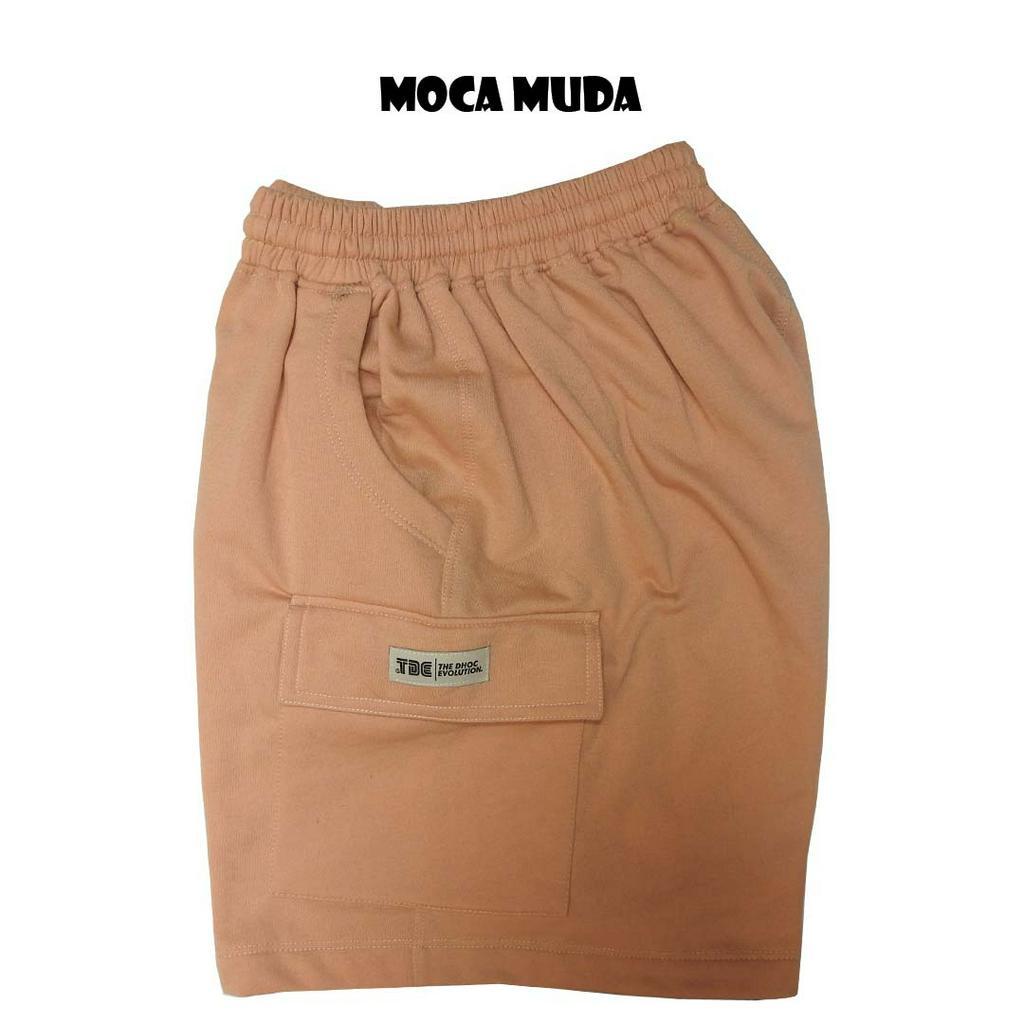 TDE/SHORT CARGO/CELANA PENDEK/UNISEX/PRIA/WANITA/CARGO/MOCA MUDA