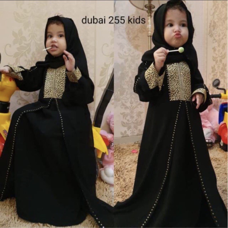 ABAYA ANAK KIDS DUBAI 255 EXCLUSIVE CANTIK BANGET &amp; MURAH MERIAH