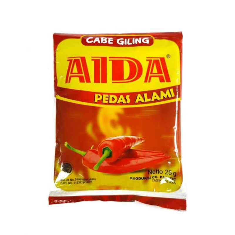 

Aida Bumbu Serbuk Bubuk Cabe Cengek Giling Pedas 25 gram