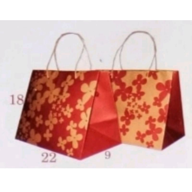 

Paper bag motif murah 22x9x18