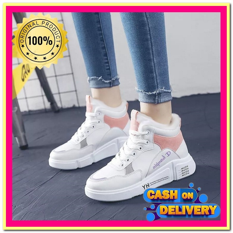Sepatu Putih Polos Cewek Sepatu Putih Polos Casual Sepatu Sneakers Aerostreet Original Aid 0197,Sepa