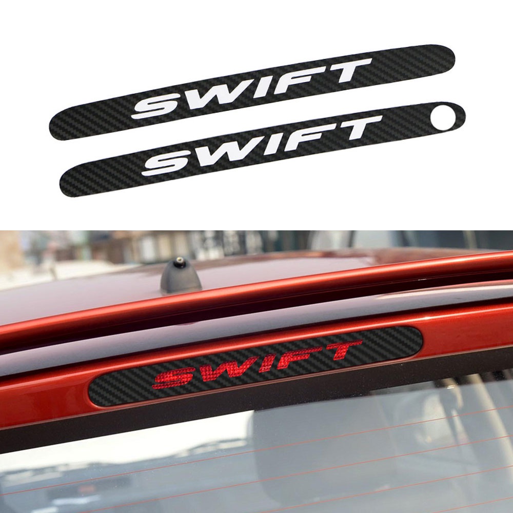 Stiker Lampu Rem Mobil Untuk Suzuki Swift Serat Karbon Dipasang Rem Stop Light Lamp Sticker Penutup Hias Aksesoris Styling Mobil