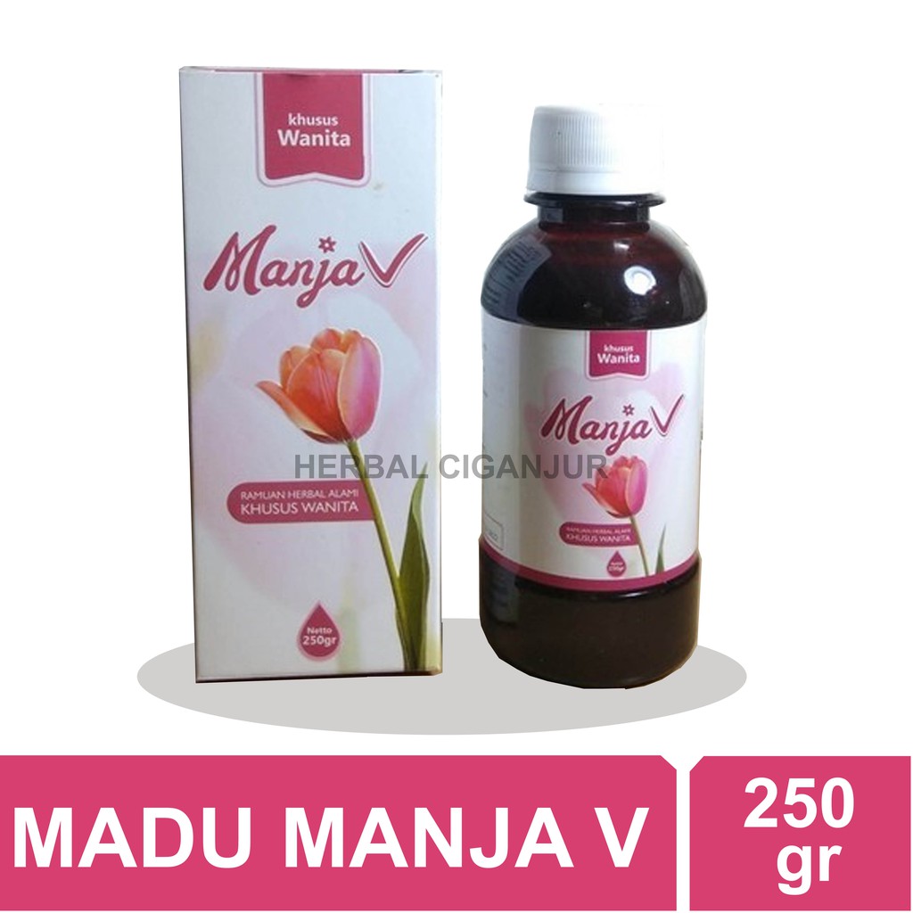 MADU MANJA V Ramuan kusus Kewanitaan Untuk Keputihan,Kista,miom isi 250 Gr