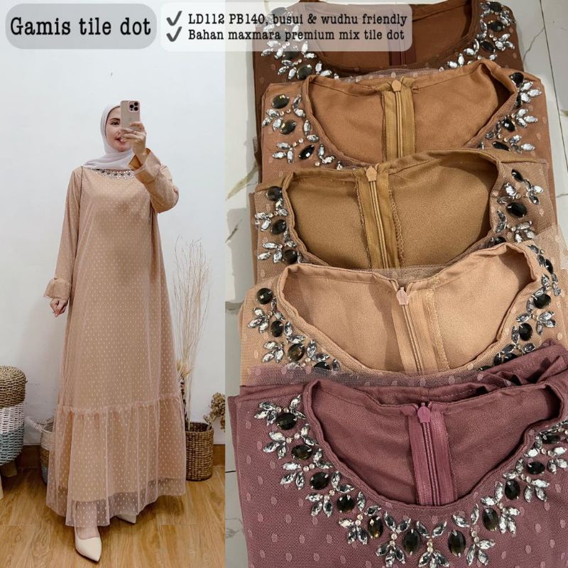 gamis tile dot maxmara premium