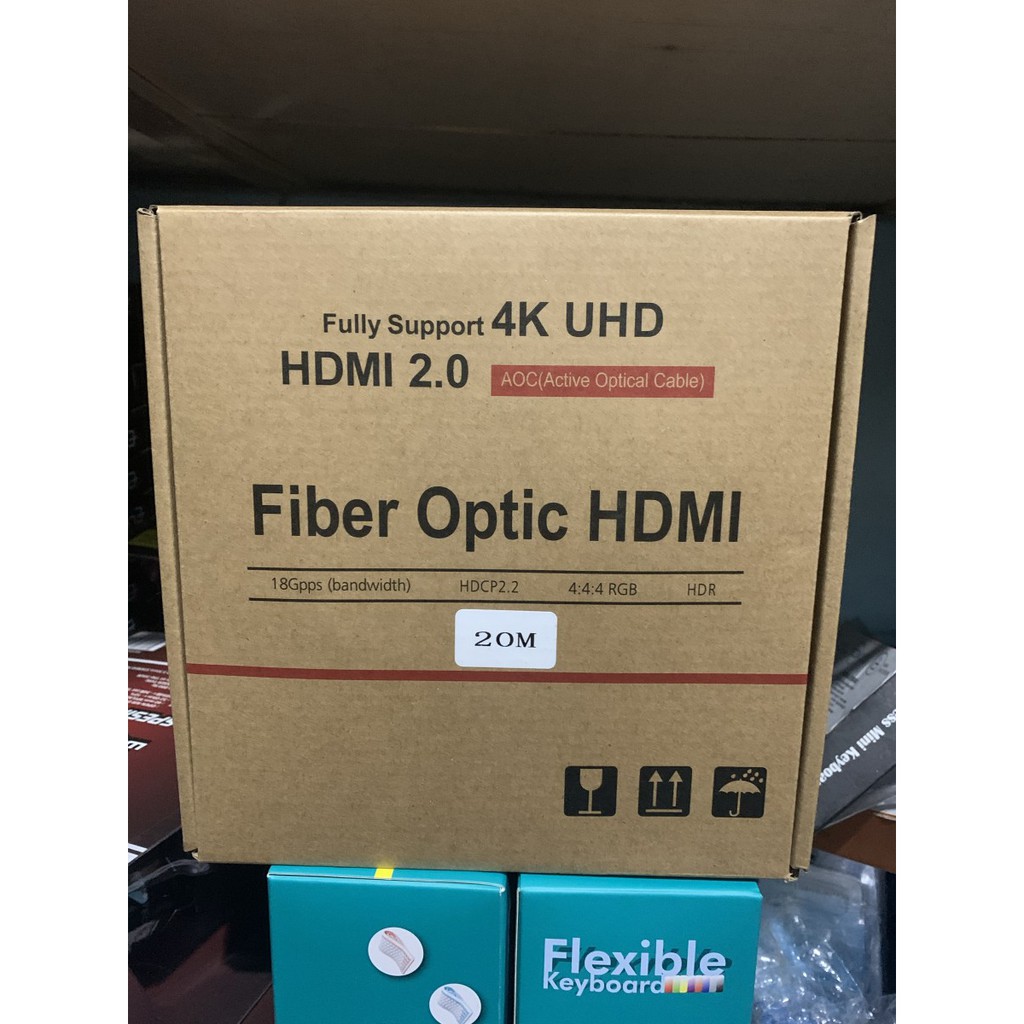 Cable HDMI 2.0 Active Fiber Optical 50m 4K - Kabel Hdmi 2.0 Optic 50 M High Definition CABLE GOOD