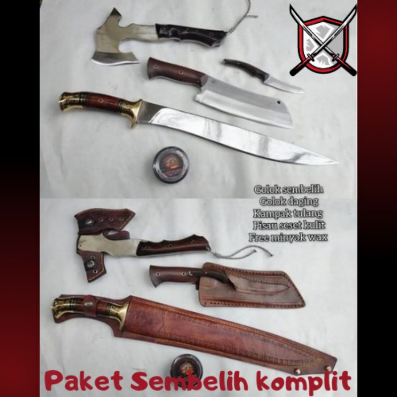 PISAU PAKET SEMBELIH 1SET ALL VARIAN KAPAK CACAH MULTIFUNGSI SUPER TAJAM