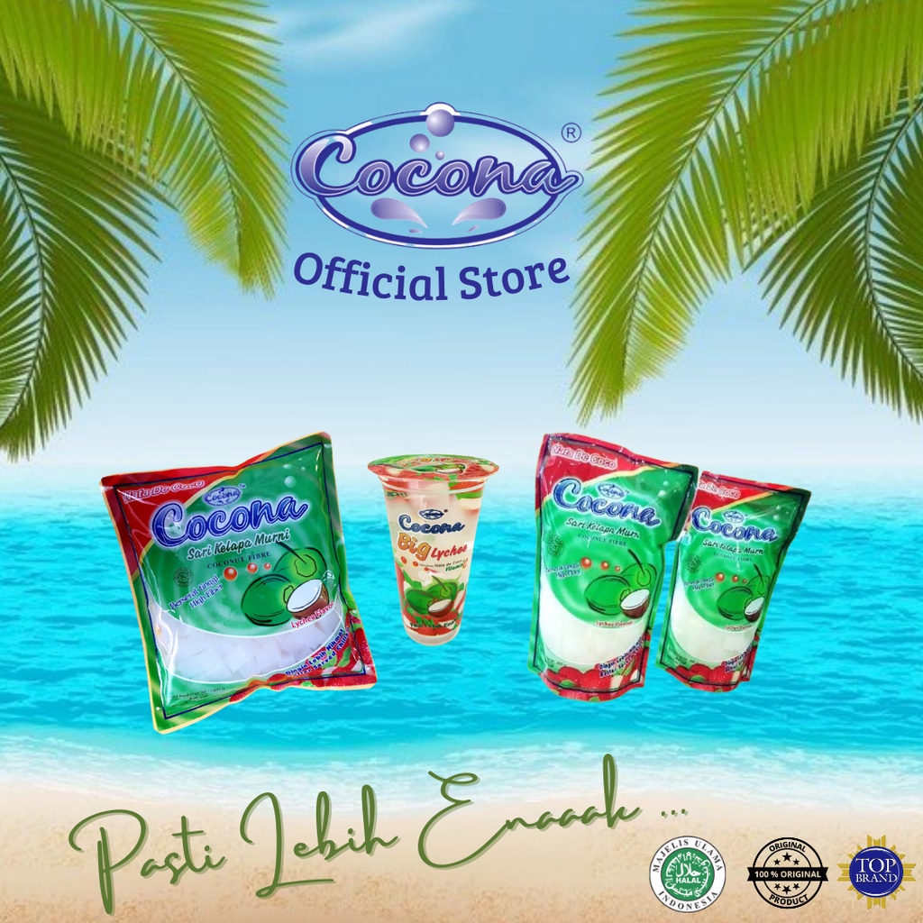 

COCONA PAKET HEMAT (1KG+CPO+CUP BIG LYCHEE)