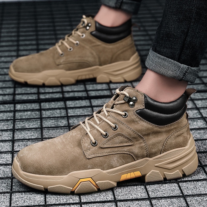 Pria Martin Boots Mos Pria Sepatu Pria Sepatu Kasual  Plus Ukuran Pria Sepatu Kasual  Sepatu Kulit P