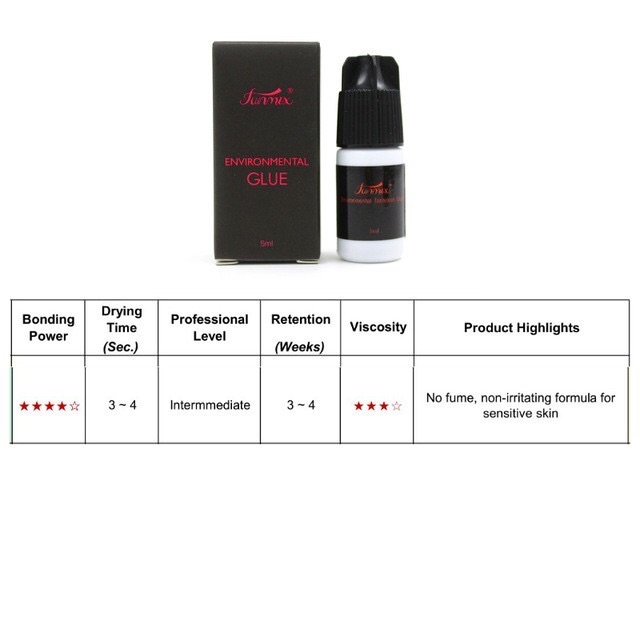 FUN MIX 5ml enviromental eyelash glue botol hitam lem eyelash extension