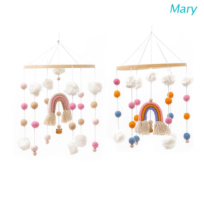 Mary Mainan Gantung Bahan Kayu Untuk Tempat Tidur Bayi