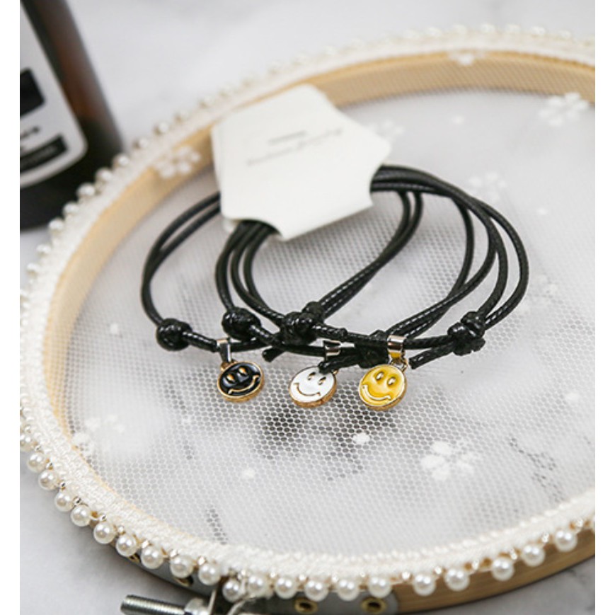 1Set Gelang Couple Tali Kulit Impor Gembok Kunci Love Daisy Gaya Punk HipHop Korea Fashion ANTI AIR