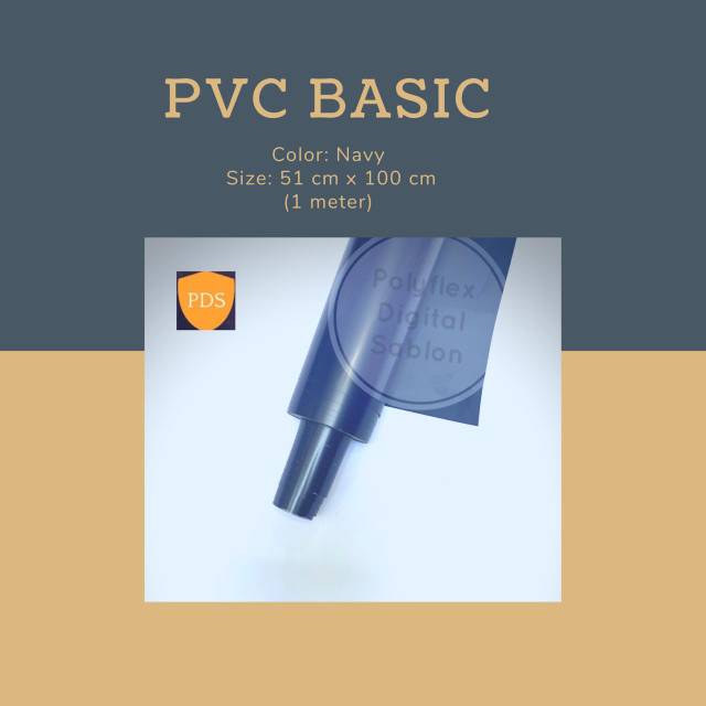 Polyflex PVC Basic Korea Hot Peel Tipis masking doff Meteran Termurah warna Navy
