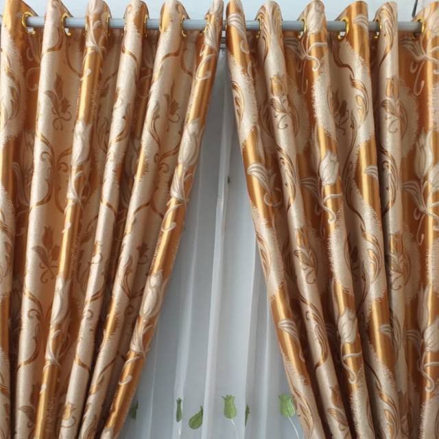 GORDEN Blackout FLOGING TULIP COKLAT MUDA