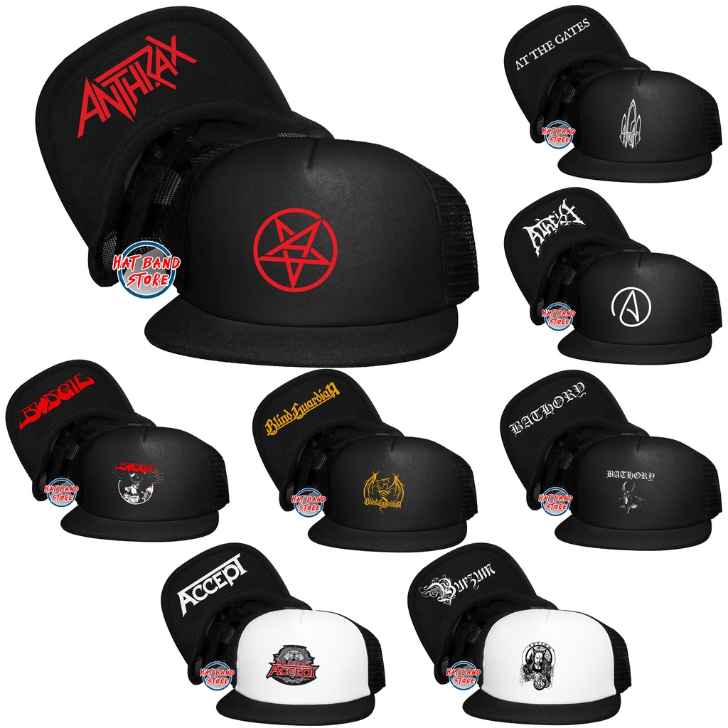 Topi Band / Topi Band Metal / Topi Band Metal Part 5 / Topi Trucker / Topi Snapback / Topi Jaring Sa