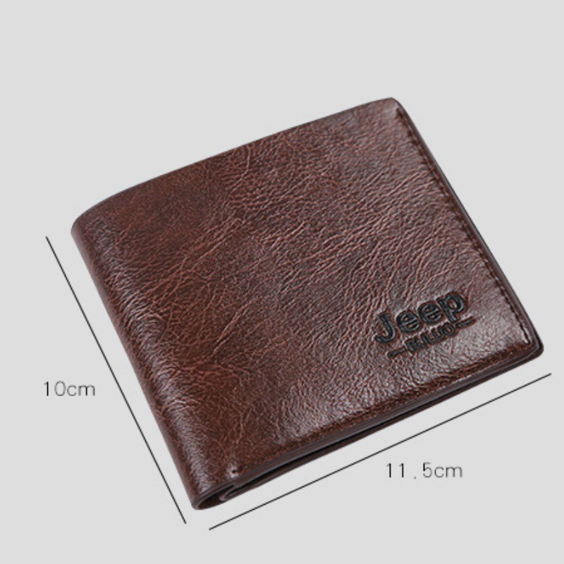 Dompet Hadiah Pria Men JEEP Wallet Short Card Holder