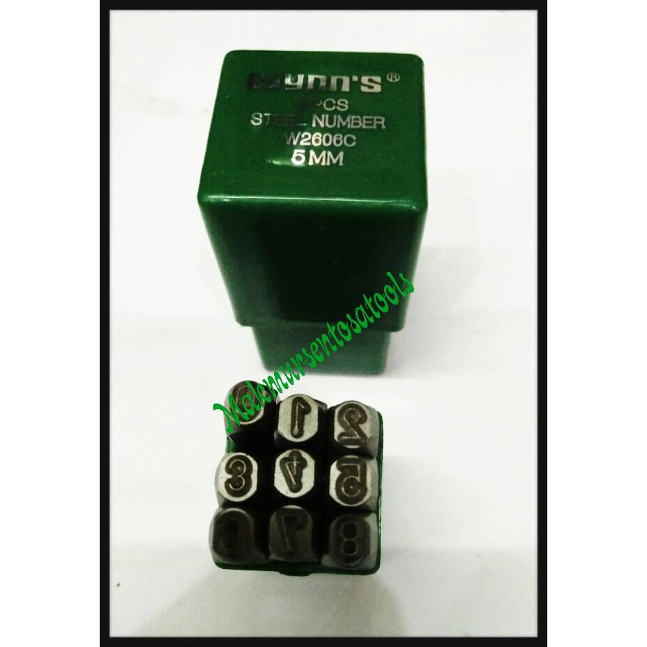 ANGKA KETOK/NOMOR KETOK/STEEL NUMBER 5MM WYNN'S