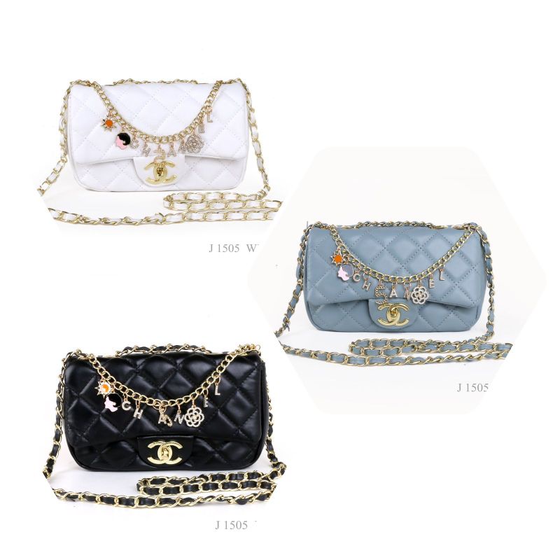 TAS SELEMPANG CHAxNEL MAXI MINI J 1505 IMPORT BATAM