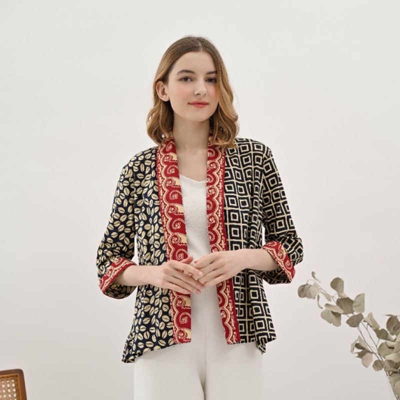 Outer Batik 241 ANA/ Rompi Batik Wanita/ Cardigan Batik