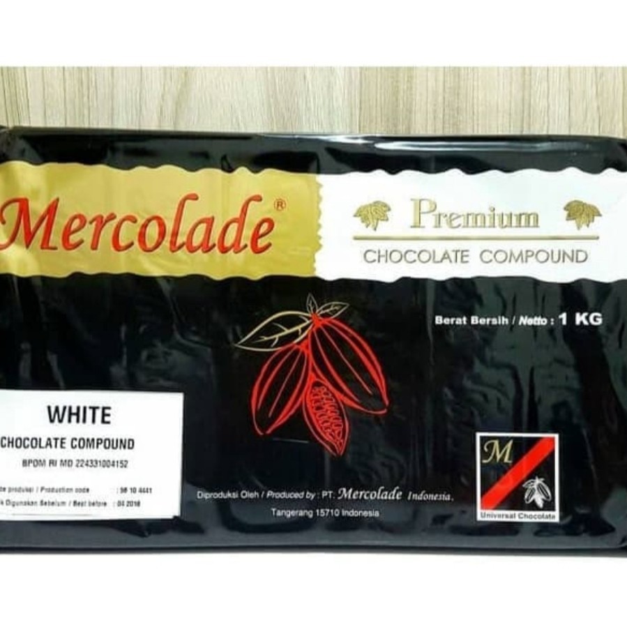 

Mercolade White Coklat Blok Putih Cokelat Batang Compound Repack 500gr