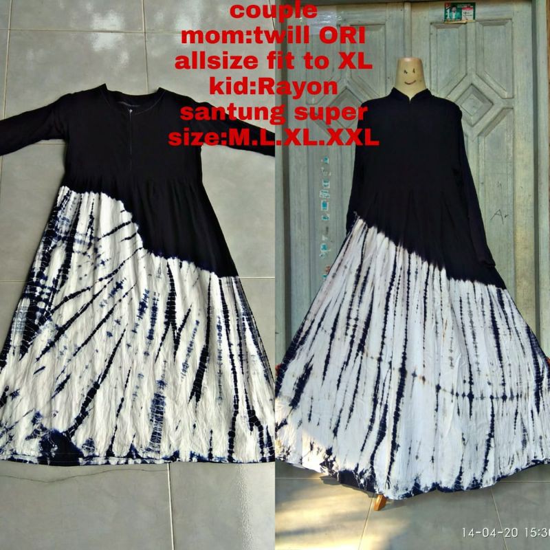 COD COUPLE GAMIS TWILL IBU ANAK