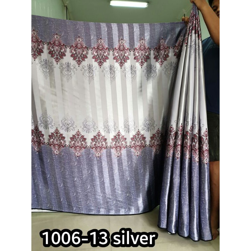 Kain jendela terbaru gordyn gorden hordeng blackout print motif batik 1006 kota medan (bahan tebal)