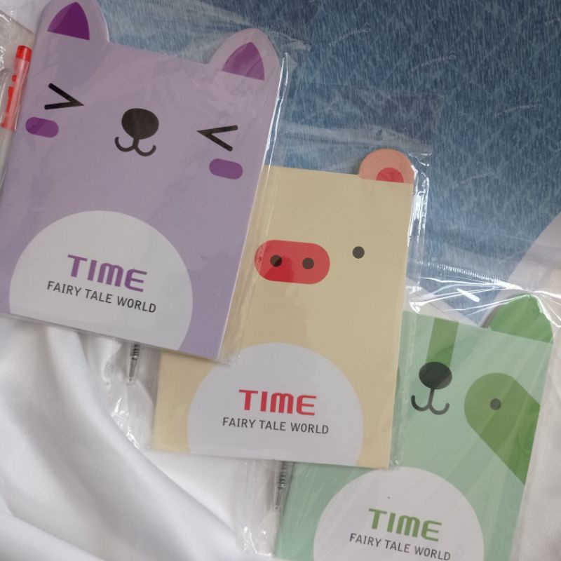 BUKU CATATAN KECIL KARAKTER Free PULPEN / NOTEBOOK MINI /MEMO KECIL