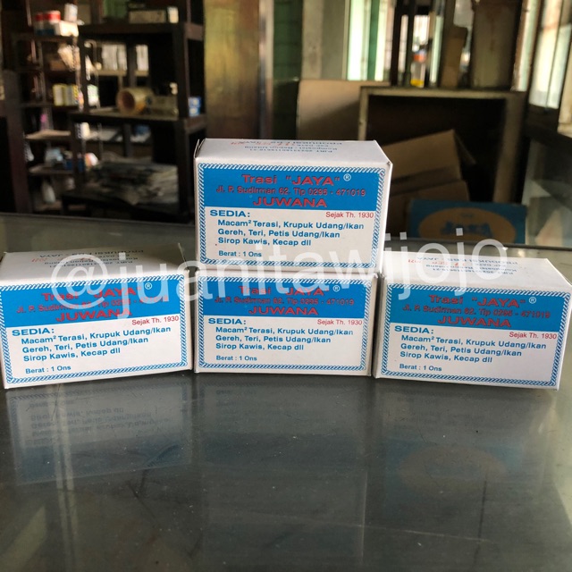 

Terasi / Trasi Toko Jaya Kualitas Biru 100 gr