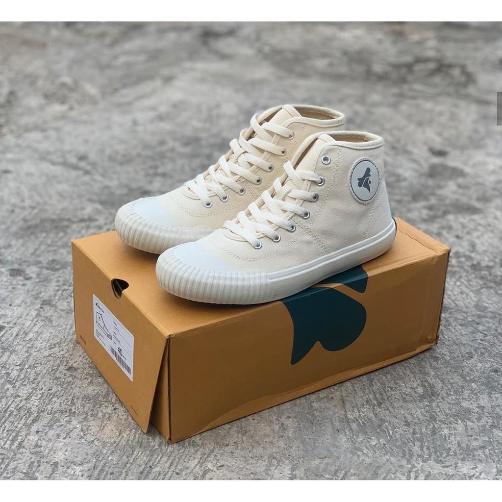 Unik SEPATU BRODO VULCAN HIGH FULL WHITE // UKURAN 43 - 38 Murah