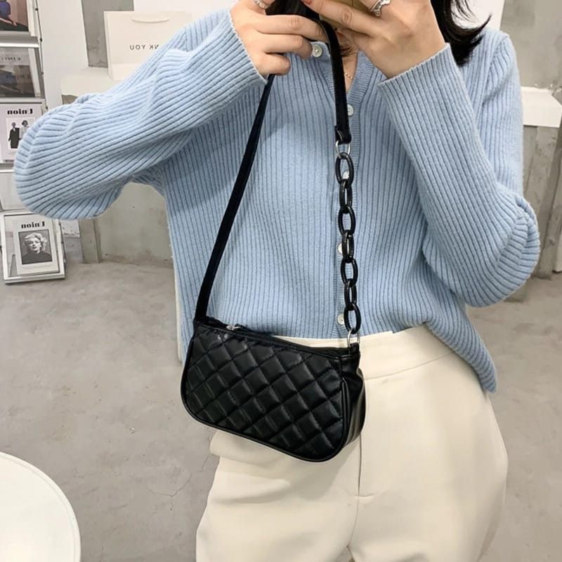 SHOULDER BAG TAS SELEMPANG WANITA RANTAI KOMBINASI