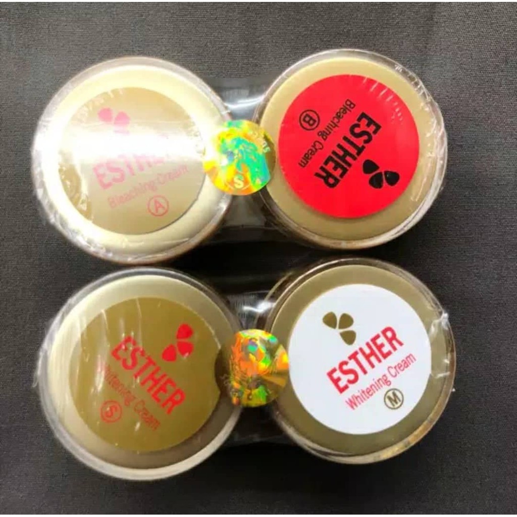 CREAM ESTHER GOLD SET - AB DAN SM - WHITENING &amp; BLEACHING - KRIM ESTER HOLO - ADA HOLOGRAM