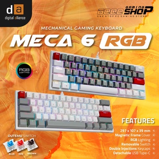 Digital Alliance Meca 6 60% RGB LED Colors - Gaming Keyboard