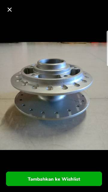 Tromol Depan/ Front Hub Supra Silver