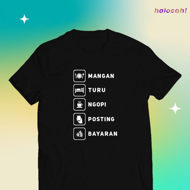 KAOS MANGAN TURU SABLON BELAKANG