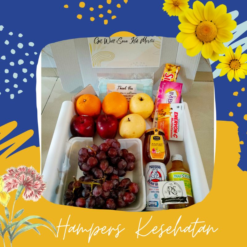 

Hampers New Normal/ kado Graduation Birthday kesehatan / isoman / covid / sehat/ Snack box /healthy gift/ healthy box/ hampers kesehatan/ kado LEBARAN