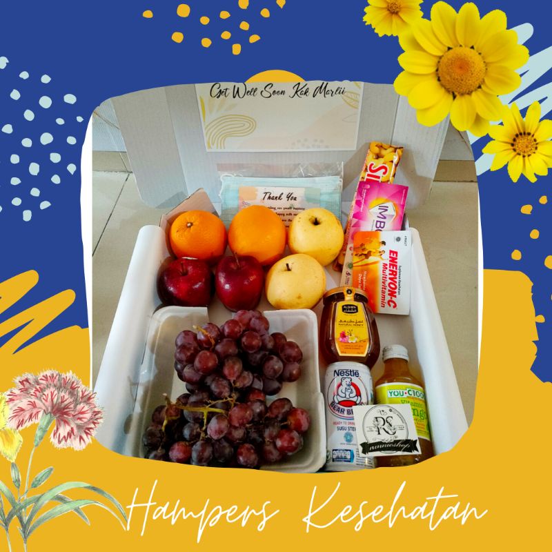 Hampers New Normal/ kado Graduation Birthday kesehatan / isoman / covid / sehat/ Snack box /healthy gift/ healthy box/ hampers kesehatan/ kado LEBARAN