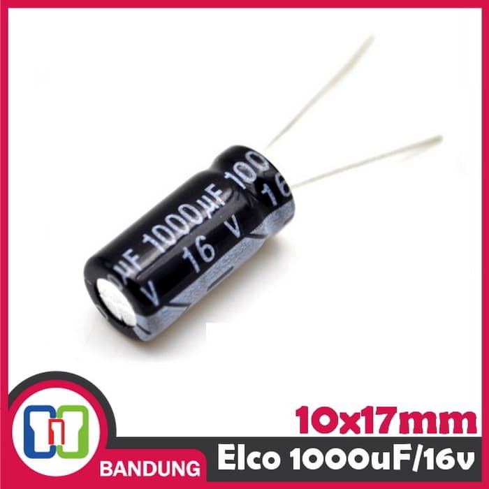 CAPACITOR ELECTROLYTIC ELCO KAPASITOR ELEKTROLIT ELKO 1000UF 16V