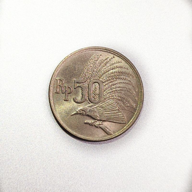 [Rare] Uang Logam Kuno 50 Rupiah Tahun 1971 [COCOK UNTUK MAHAR, SUVENIR, DAN KOLEKSI]