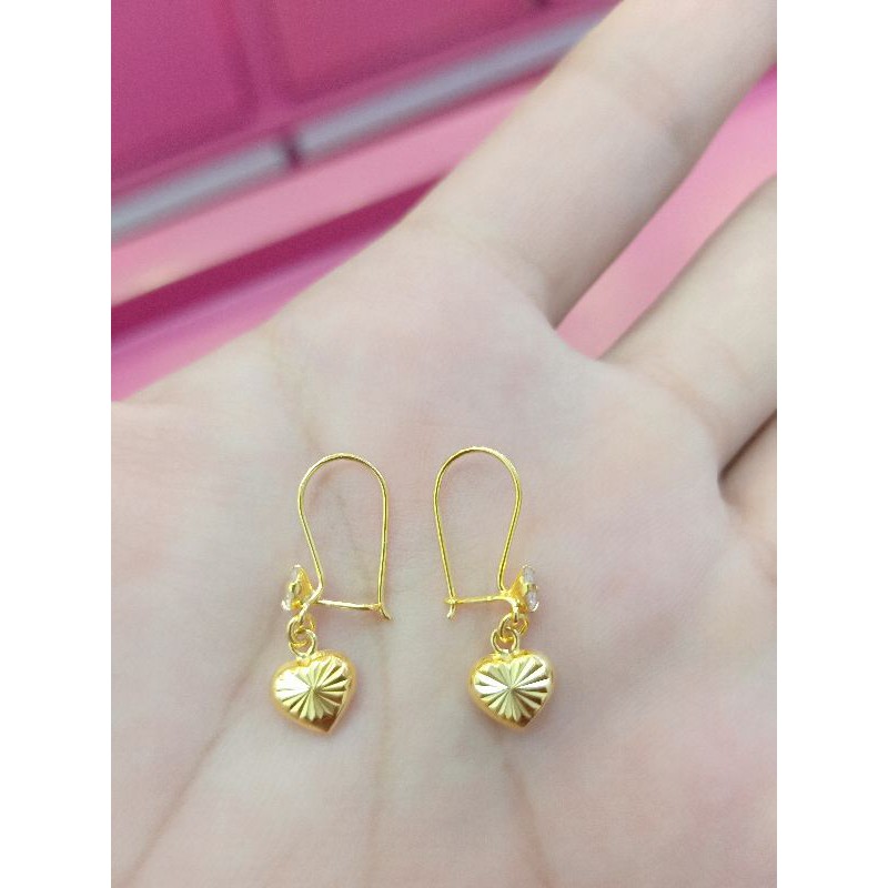 ANTING DEWASA LOVE PERAK 925 LAPIS MAS 24K ASLI