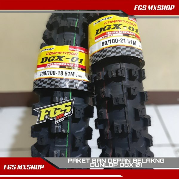 Dijual BAN LUAR DUNLOP DGX 01 18 21 PAKET BAN TRAIL DEPAN BELAKANG  Limited