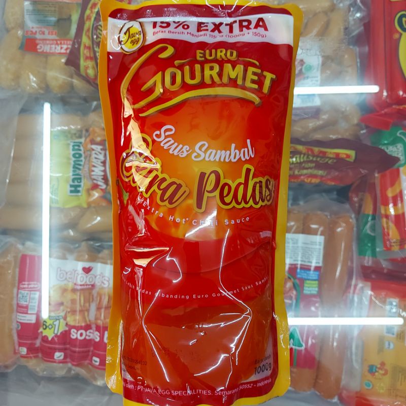 

Euro Gourmet Saus Sambal Extra Pedas 1kg