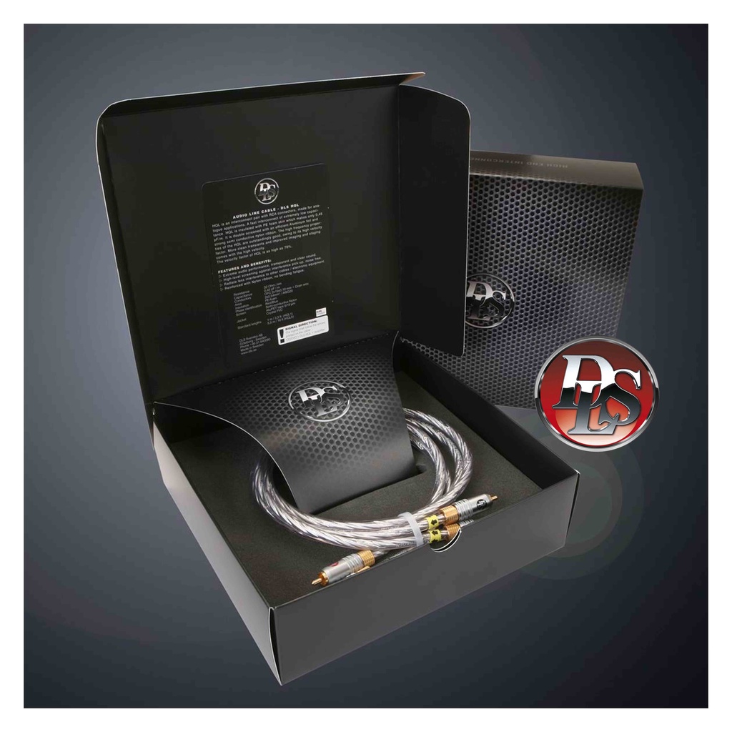 DLS HQL 1 Kabel RCA Audio Mobil 1 Meter ORIGINAL Made in Sweden