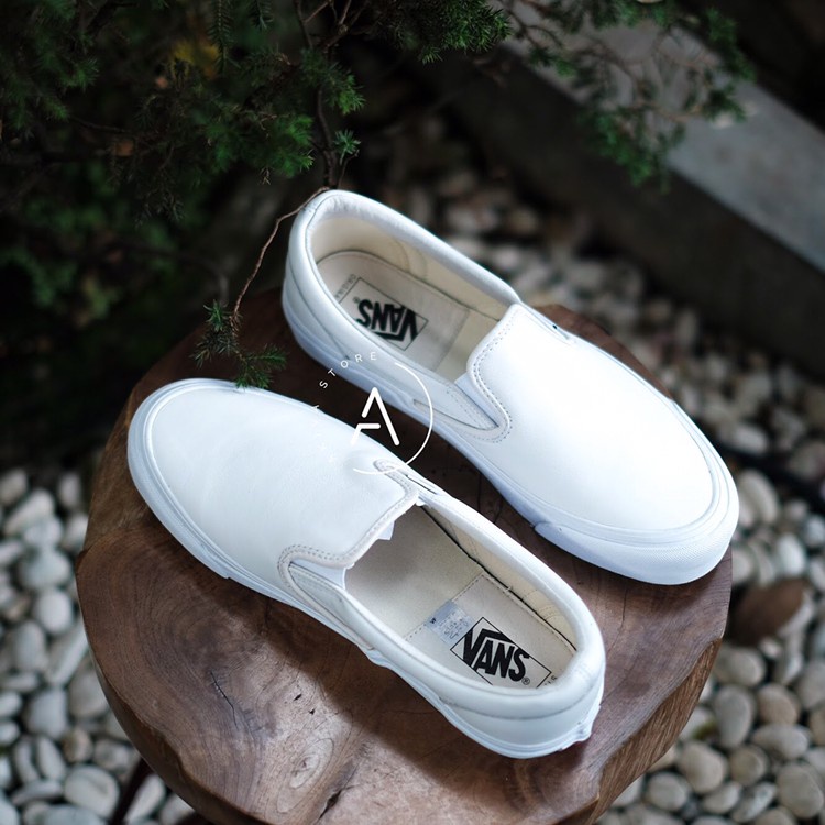 Vans Slip On Checkerboard Off White Black Original &amp; Fake SEPATU CASUAL PRIA 36-43