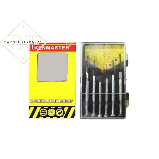 Obeng Mini Min Plus Minus Set Kenmaster Obeng Kecil Jam Tangan Dinding Obeng Mainan Obeng Portable
