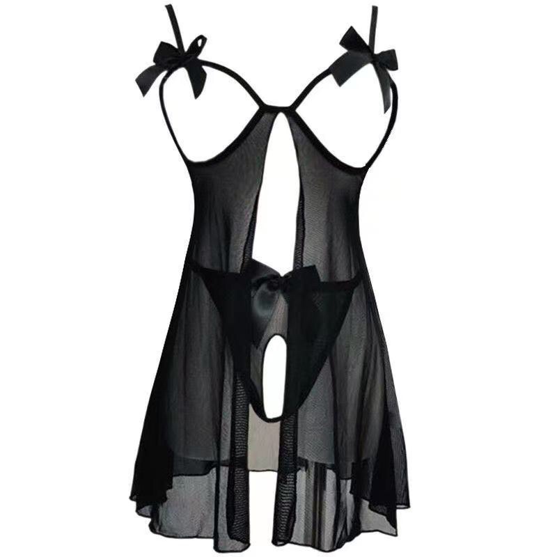 Lingerie Seksi Open Crotch Red Crotchless