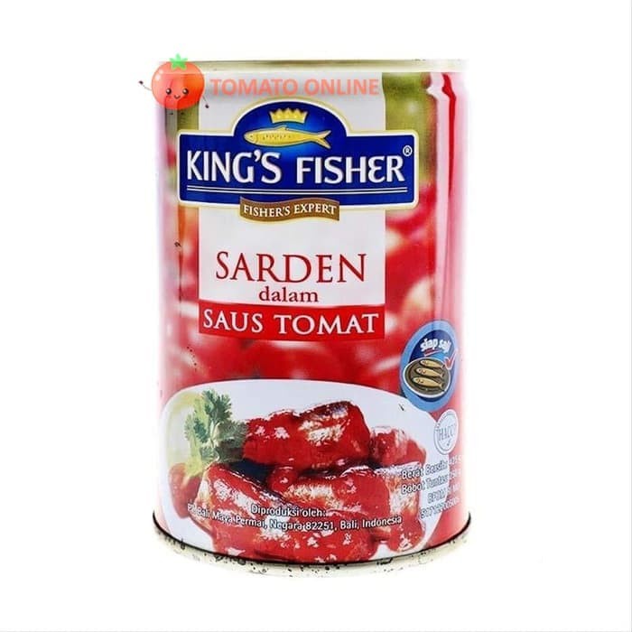 

f0fjhubfe00 Sarden King'S King Fisher Saos Saus Tomat 425 Gram Gr G / 425Gr DsGk