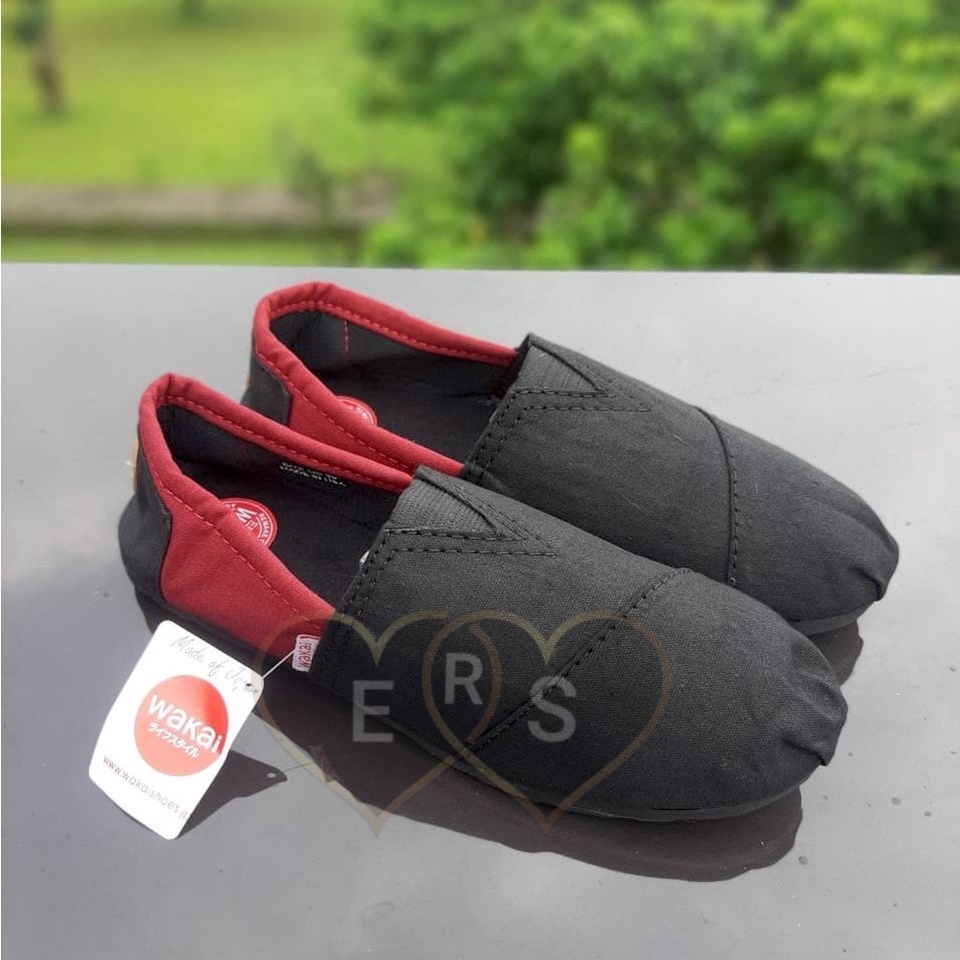 TOKOERS WK-2630 Sepatu Anak Laki laki WAKAI Slip On - Premium Sol Karet Anti Slip