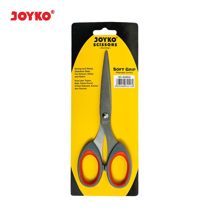 

Scissors / Gunting Joyko SC-838SG / Gunting sedang / Gunting kertas / Gunting Tajam Soft Grip